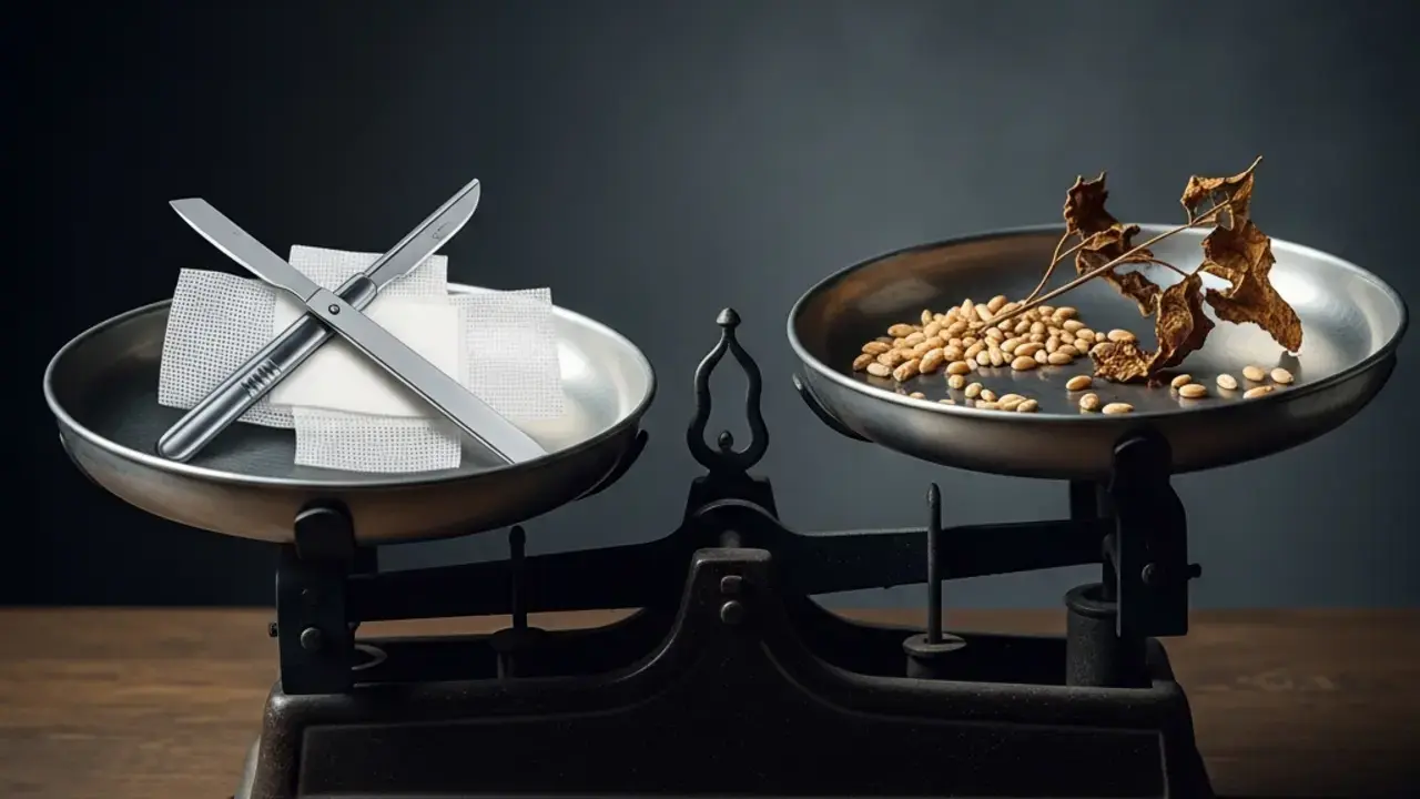 Ilustração dos principais riscos nutricionais antes da cirurgia que impactam a recuperação segura